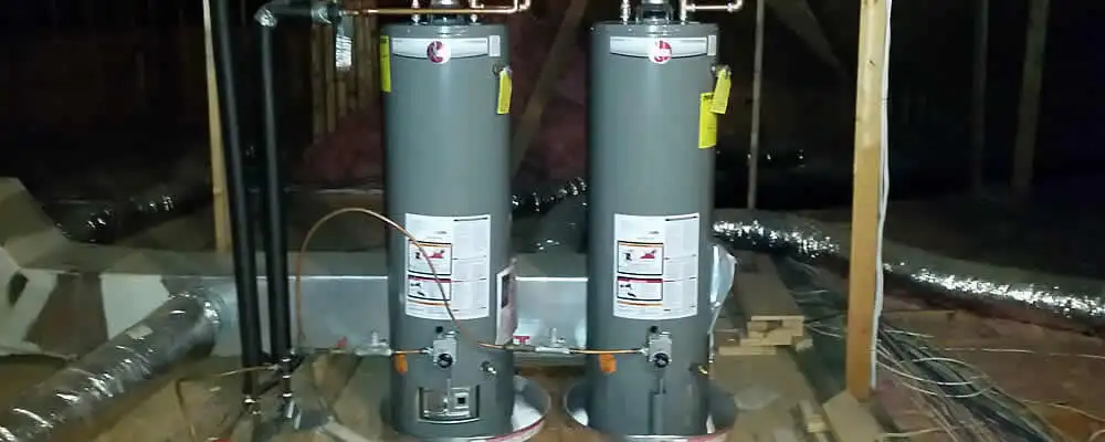 Tankless water heater installation for home hot water in Champaign, IL